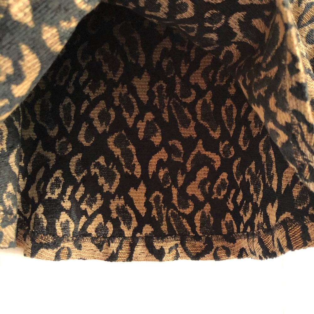 Free People Chenille Cheetah Skater Skirt - Picture 4 of 7